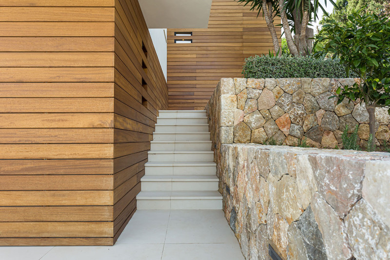 New villa build using Micro Cement Tiles in light colour